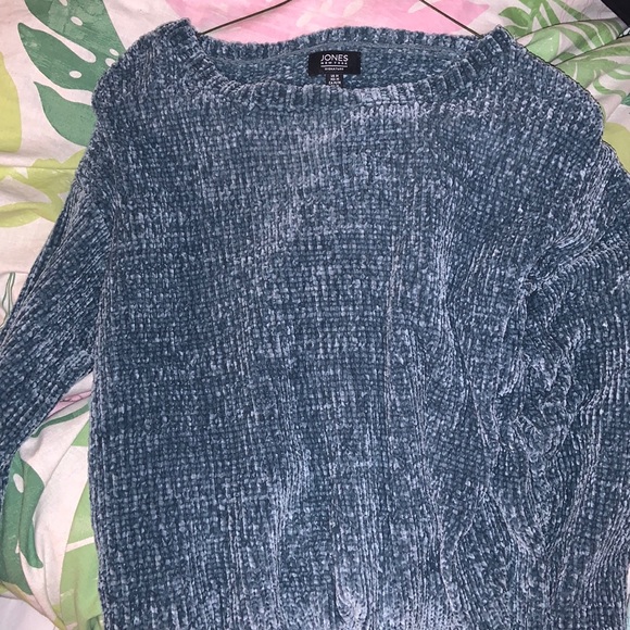 Jones New York Sweaters - blue velvet sweater